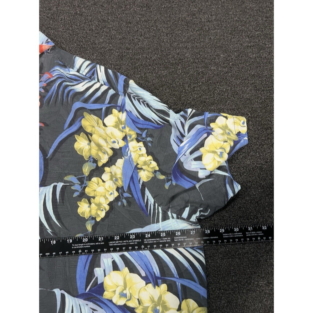 Tommy Bahama Hawaiian Camp Shirt Men 2XL Colorful Floral 100% Silk Button Up - Picture 8 of 8